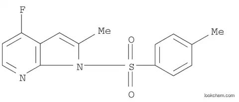 Molecular Structure of 1142189-29-4 (1H-Pyrrolo[2,3-b]pyridine, 4-fluoro-2-methyl-1-[(4-methylphenyl)sulfonyl]-)